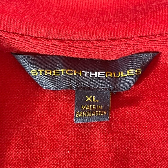 Stretch The Rules Red Women's Size XL Jacket Zip Up Collared Casual - Picture 5 of 8